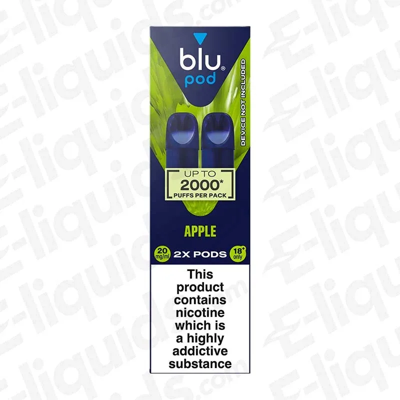Blu Bar Blu Box Apple Prefilled Pods (Pack of 2)