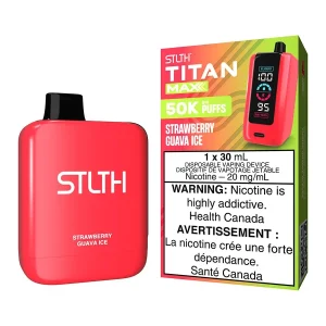 STLTH Titan Max Disposable Vape Device - Strawberry Guava Ice