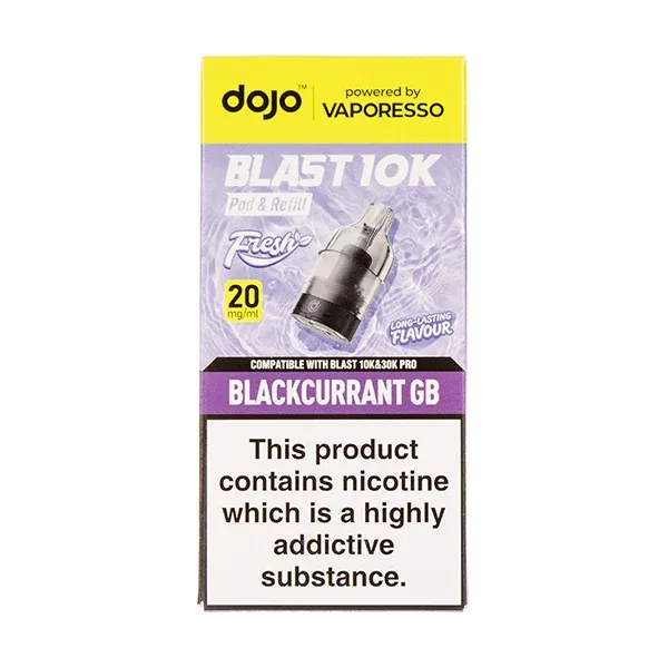 Blackcurrant GB Dojo Blast 10K Prefilled Pod + Refill by Vaporesso