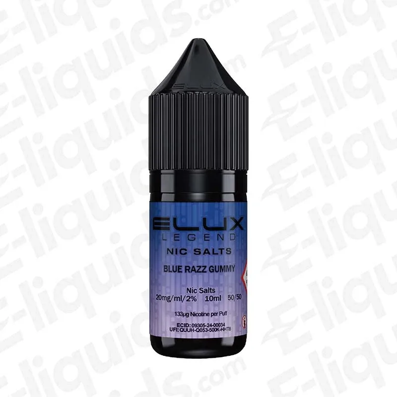 Elux Legend Blue Razz Gummy Nic Salt - Image 2