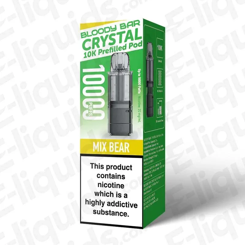Bloody Bar Crystal 10K Mix Bear Prefilled Pod