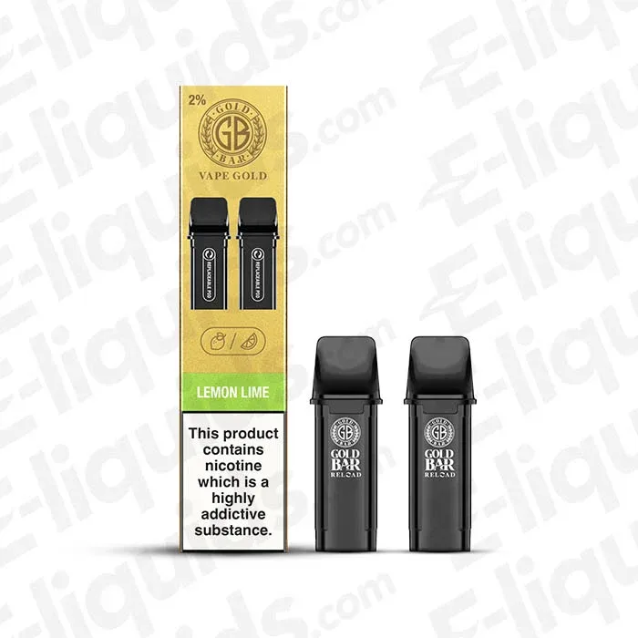Gold Bar Reload Lemon Lime Prefilled Pod