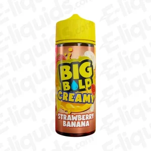 Big Bold Creamy Strawberry Banana Shortfill Vape Juice