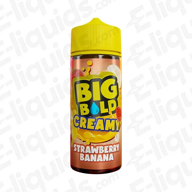 Big Bold Creamy Strawberry Banana Shortfill Vape Juice