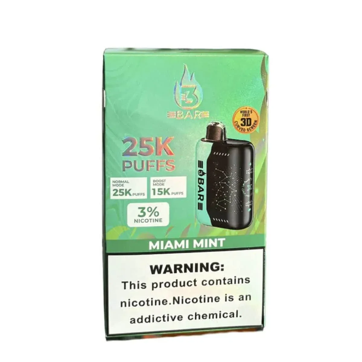 3 Bar 25k 3% Rechargeable Disposable - Image 2