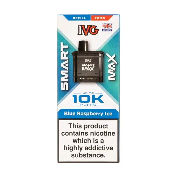 Blue Raspberry Ice Smart Max Prefilled Pod + Refill by IVG - Image 2