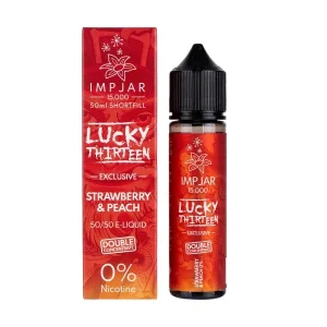 Strawberry Peach 50ml (50/50) Shortfill by Imp Jar & Lucky Thirteen