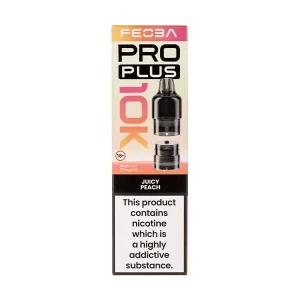 Juicy Peach Pro Plus 10K Prefilled Pod + Refill by Feoba