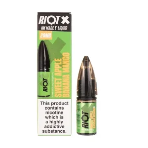 Sweet Apple Banana Mango Nic Salt E-Liquid by Riot X