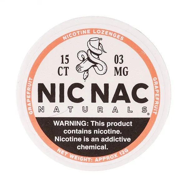 Grapefruit Nicotine Lozenges by Nic Nac Naturals