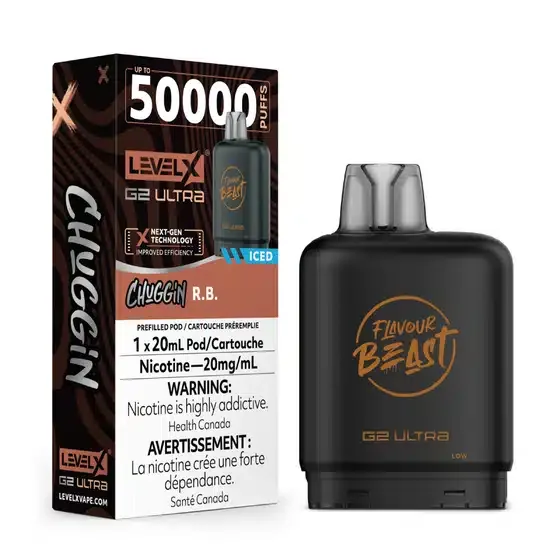 Level X Flavour Beast G2 Ultra Chuggin’ R.B. Iced (6/box)