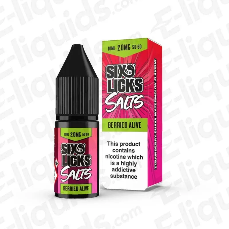 Six Licks Berried Alive Nic Salt