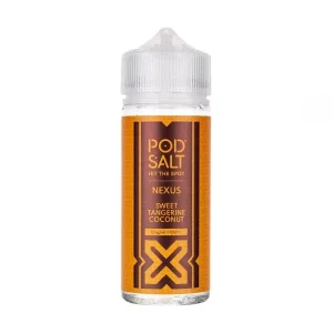 Sweet Tangerine Coconut 100ml Shortfill E-Liquid by Pod Salt Nexus