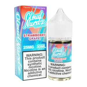 ICED Strawberry Grape SALT - Cloud Nurdz - 30mL
