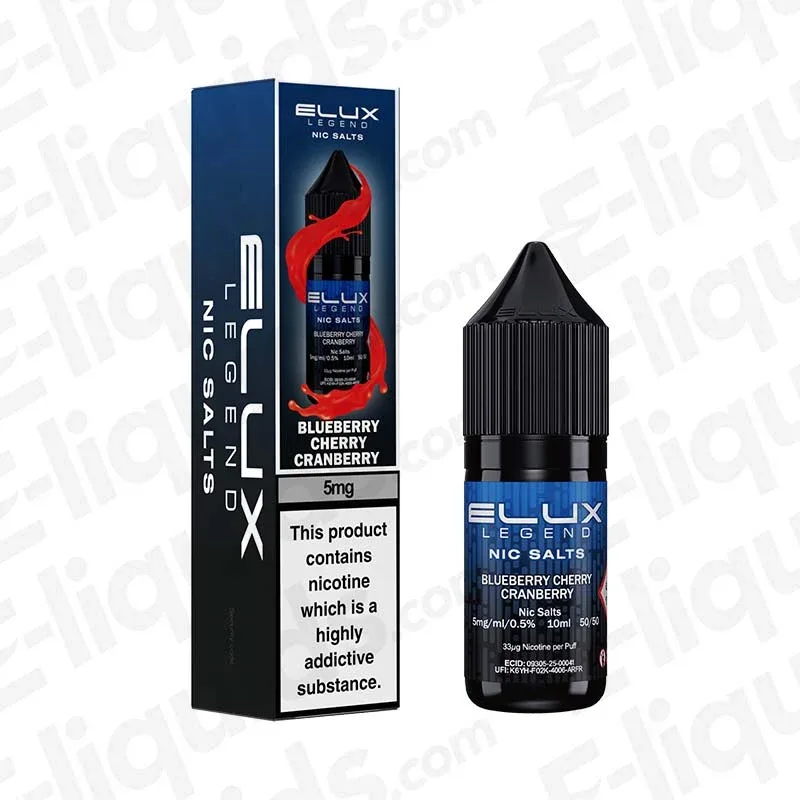 Elux Legend Blueberry Cherry Cranberry Nic Salt