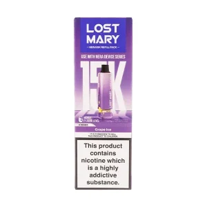 Grape Ice Nera 15k Prefilled Pod + Refill by Lost Mary