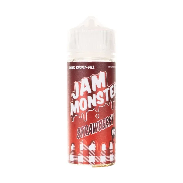 Strawberry 100ml Shortfill E-Liquid by Jam Monster
