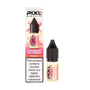Strawberry Ice Cream Nic Salt E-Liquid by Pixl
