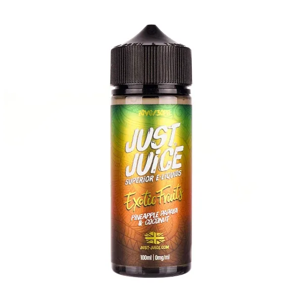 Pineapple, Papaya & Coconut 100ml Shortfill E-Liquid by Just Juice