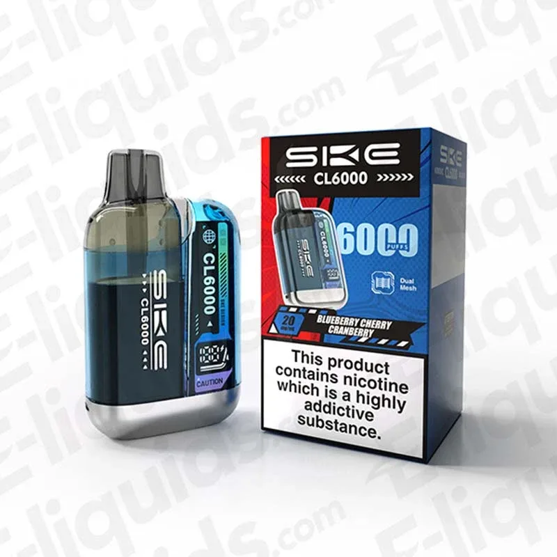 SKE Crystal CL6000 Blueberry Cherry Cranberry Prefilled Pod Kit