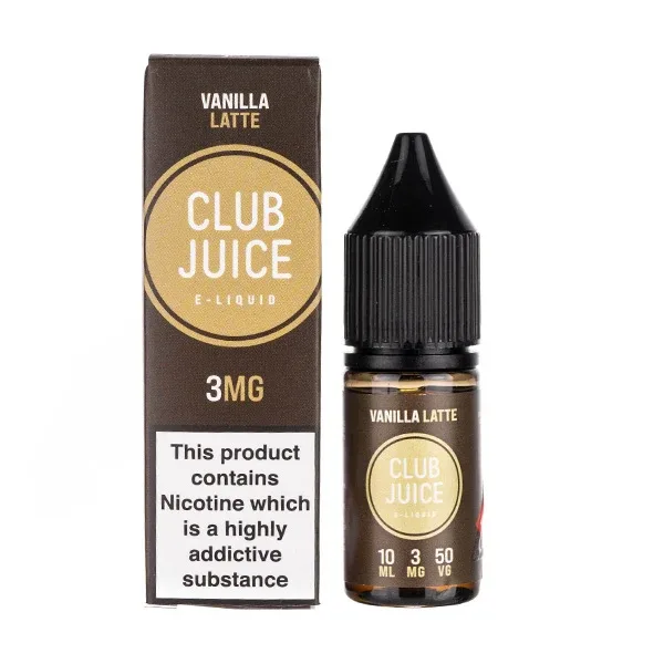 Vanilla Latte E-Liquid by Club Juice