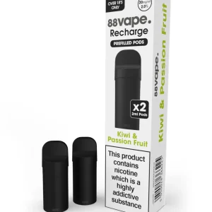 88Vape Recharge Kiwi Passion Fruit Pods (x2) - Exp 29/06