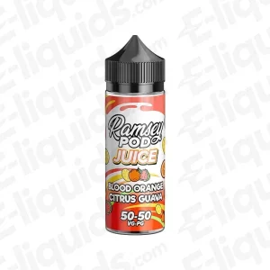 Ramsey E-Liquids Blood Orange Citrus Guava Ramsey Pod Juice 100ml Shortfill Vape Juice