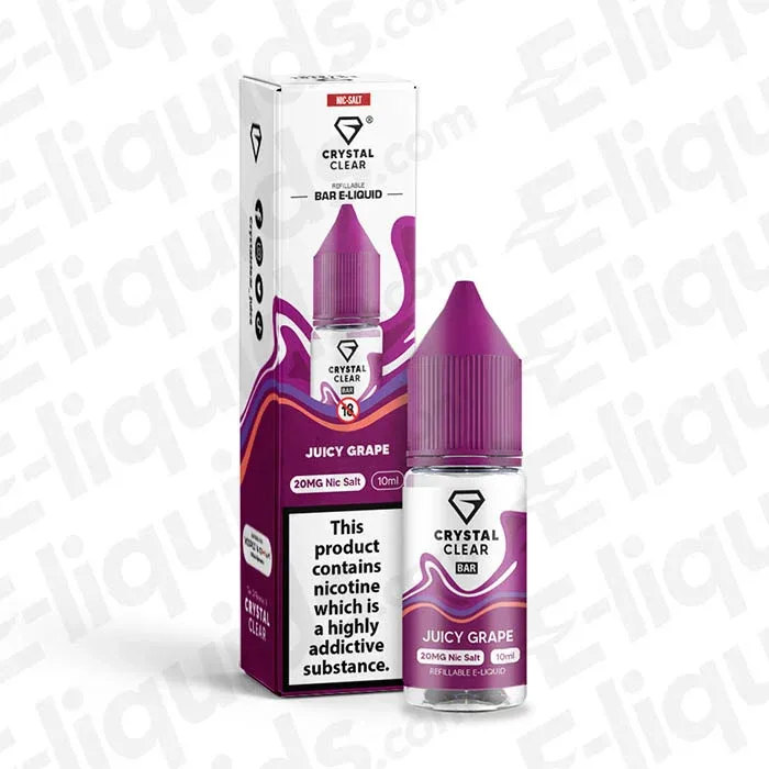 Crystal Clear Juicy Grape Nic Salt
