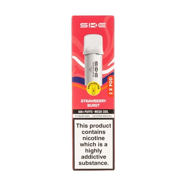 Strawberry Burst Crystal 600 Pro Prefilled Pods by SKE - Image 2
