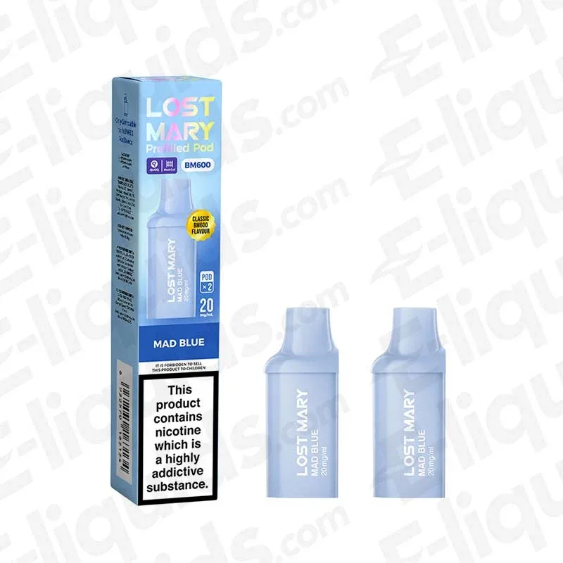 Lost Mary BM600 Mad Blue Prefilled Pods 2 Pack