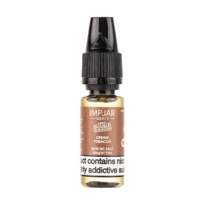 Cream Tobacco Nic Salt E-Liquid by Imp Jar Select