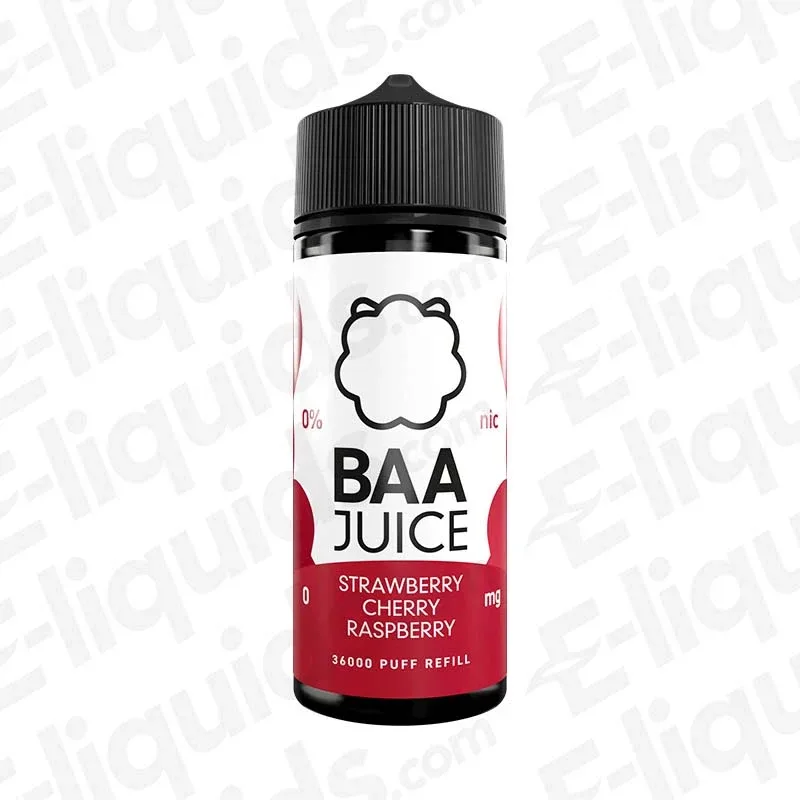 BAA Juice Strawberry Cherry Raspberry 100ml Shortfill Vape Juice