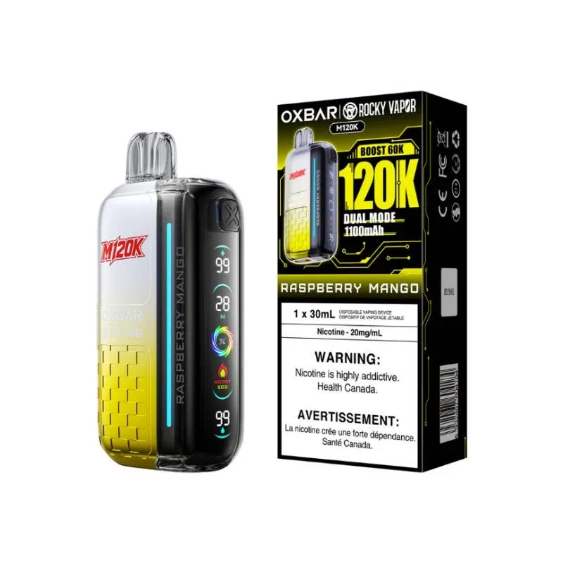 Oxbar M120K Disposable Vape - Raspberry Mango
