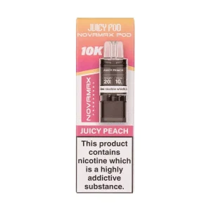 Juicy Peach Novamax 10k Prefilled Pod + Refill by Juicy Pod