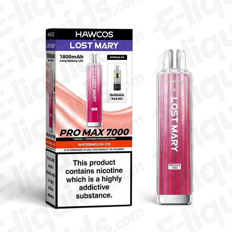HAWCOS x Lost Mary Pro Max 7000 Watermelon Ice Prefilled Pod Kit