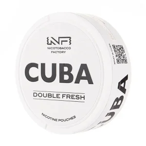 Double Fresh Nicotine Pouches by Cuba White