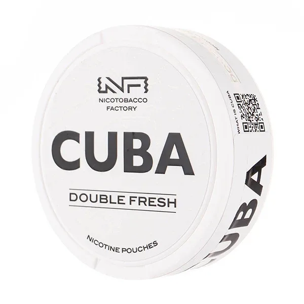 Double Fresh Nicotine Pouches by Cuba White