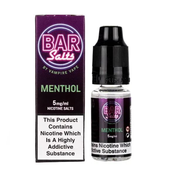 Menthol Nic Salt E-Liquid by Vampire Vape Bar Salts