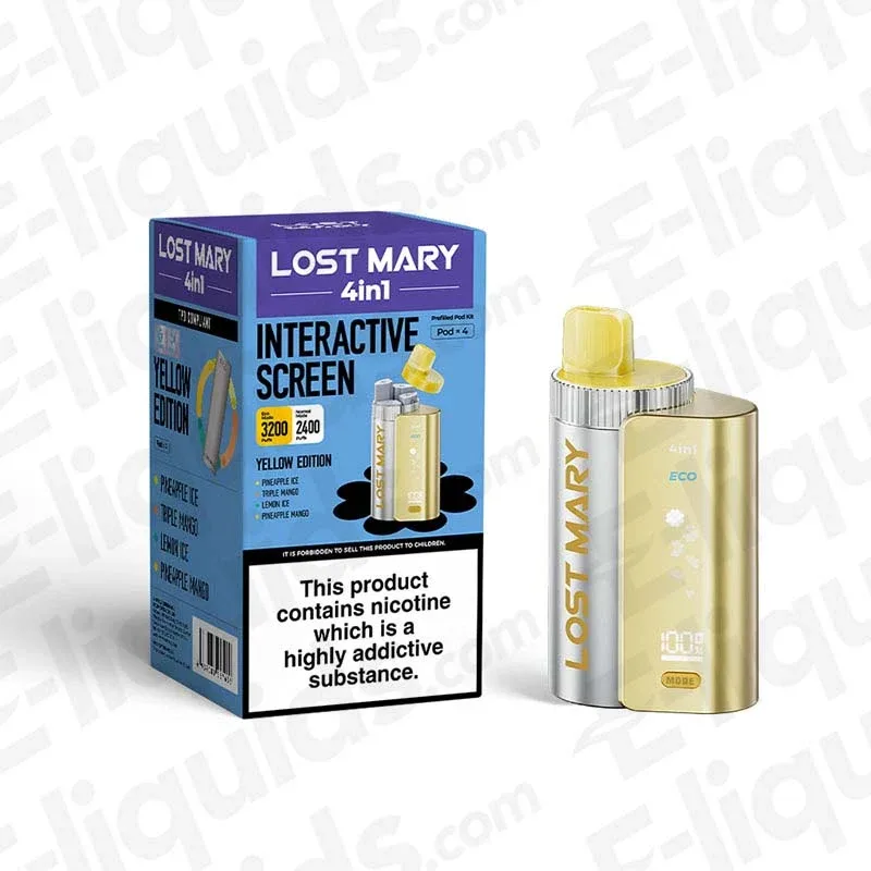 Lost Mary 4 in 1 Yellow Edition Prefilled Pod Kit