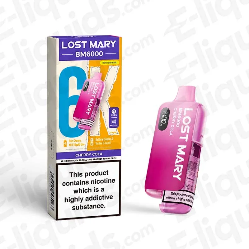 Lost Mary BM6000 Cherry Cola Prefilled Pod Kit