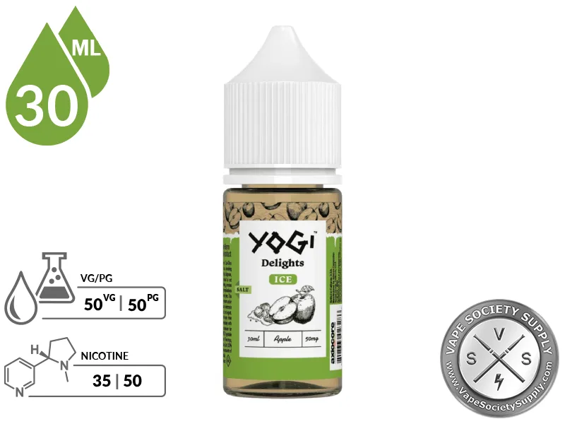Green Apple ICE Delights YOGI SALTS 30ml - Image 2