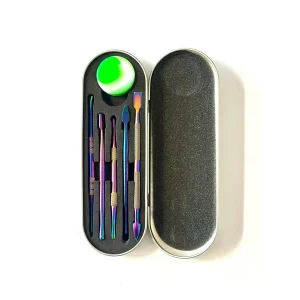 Non branded (Dab Tool) DB54 Titanium Rainbow Dabber Kit with Silicone Dish