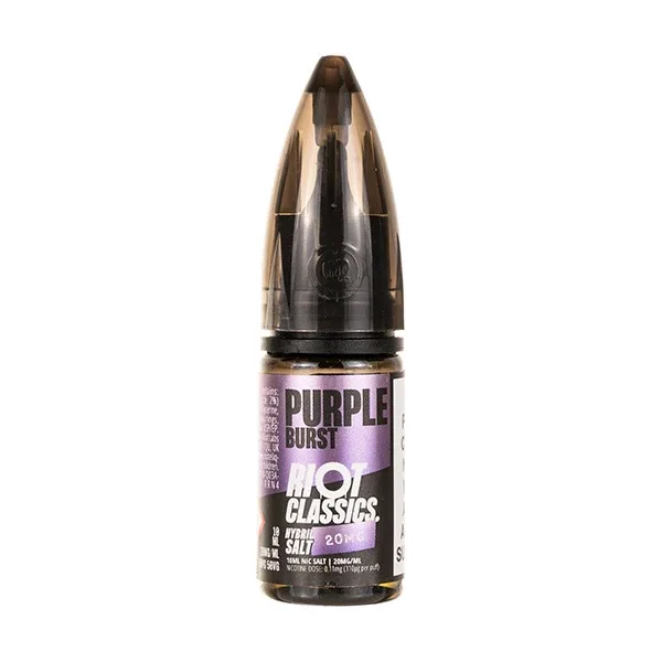 Purple Burst Hybrid Salt E-Liquid by Riot Classics