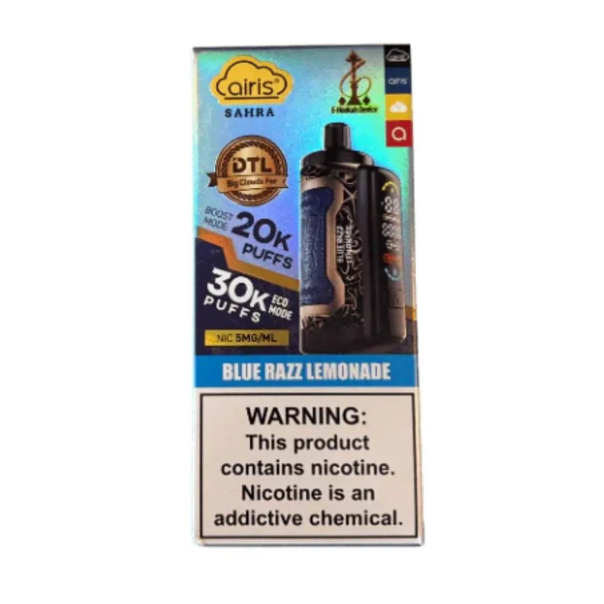 Airis Sahra DTL 30k E-Hookah Device 0.5% - Image 2