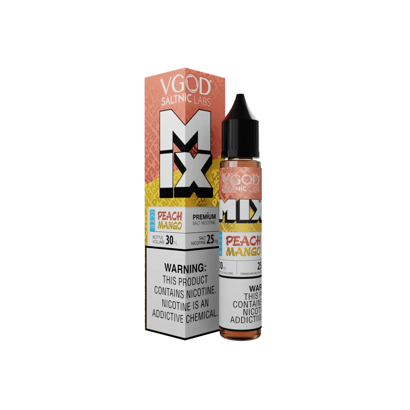 VGOD Salt Nic Labs Iced Mix Peach Mango