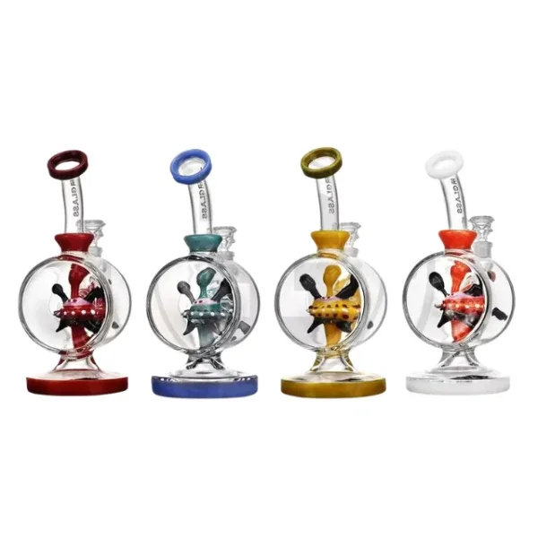 9" Bubble Chamber Heady Water Glass Bong