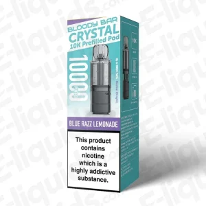 Bloody Bar Crystal 10K Blue Razz Lemonade Prefilled Pod