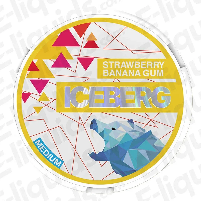 Iceberg Strawberry Banana Gum Nicotine Pouches - Image 2