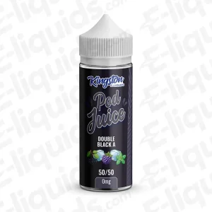 Kingston Double Black A Pod Juice 50/50 100ml Shortfill Vape Juice