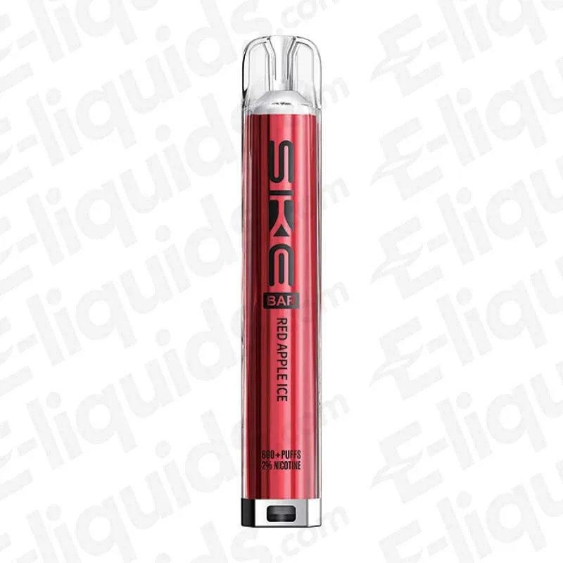 SKE Bar 600 Red Apple Ice Prefilled Pod Kit